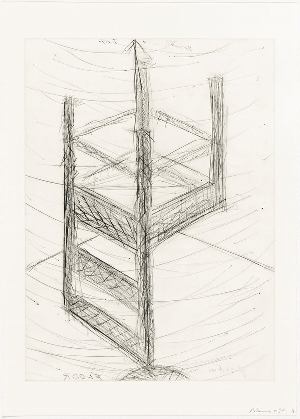 Suspended Chair by Bruce Nauman