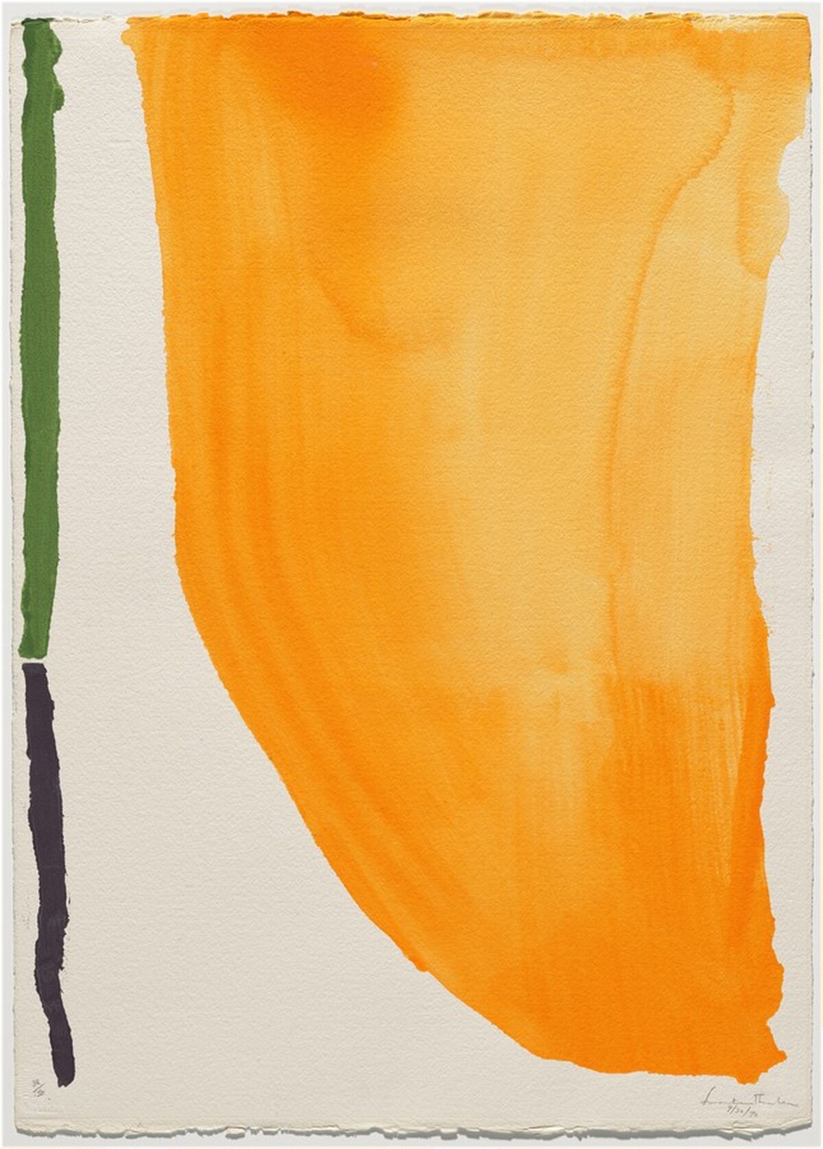 Orange Downpour by Helen Frankenthaler