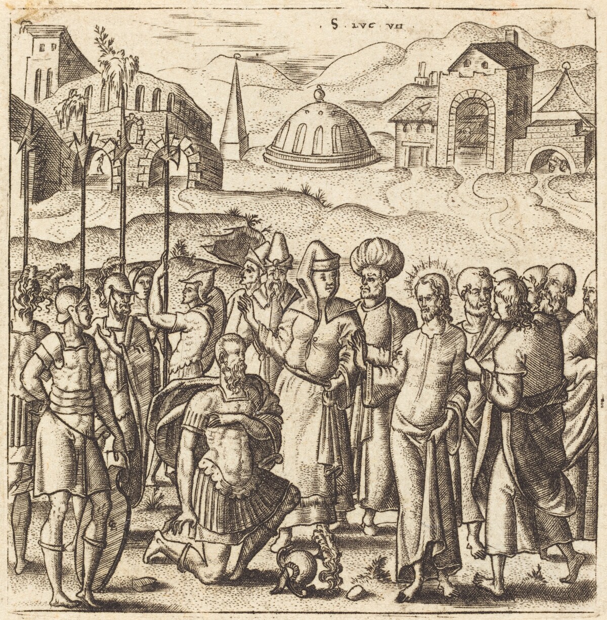 Christ and the Centurion by Léonard Gaultier