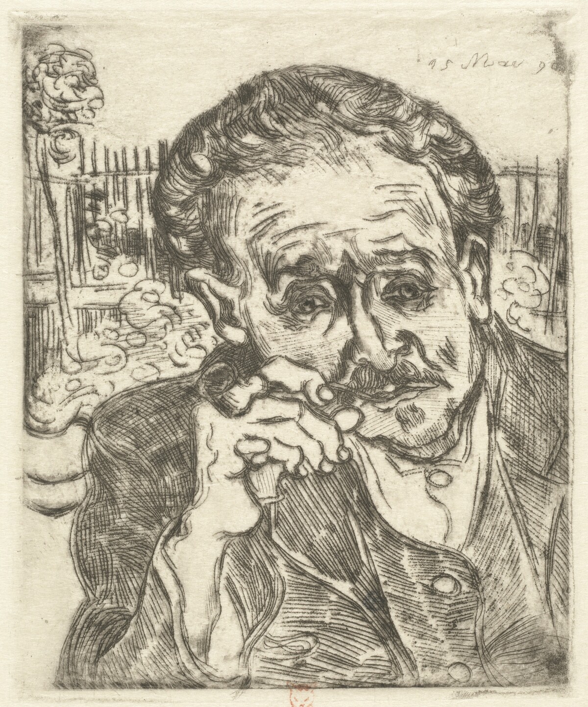 Dr. Gachet (Man with a Pipe) by Vincent van Gogh