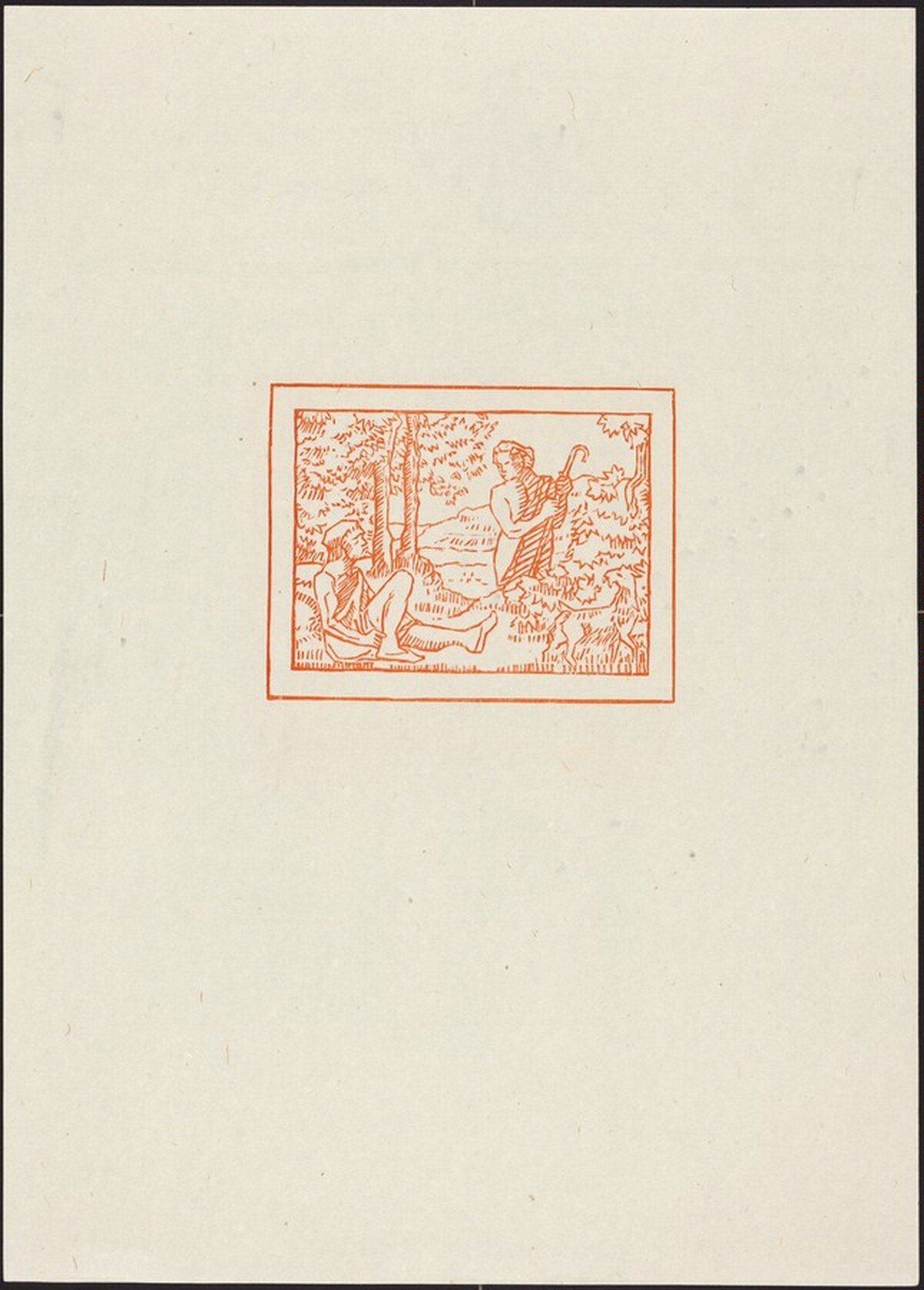 First Eclogue: Meliboeus and Tityrus (Melibeet Tityre) by Aristide Maillol