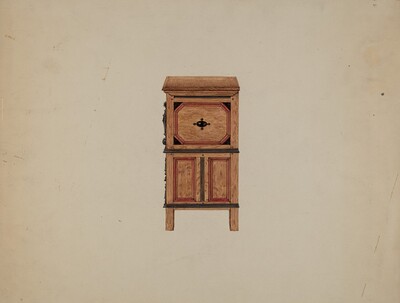 Two Drawer Sunflower Chest - side view