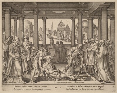 Devout Men Carrying Saint Stephen to His Burial