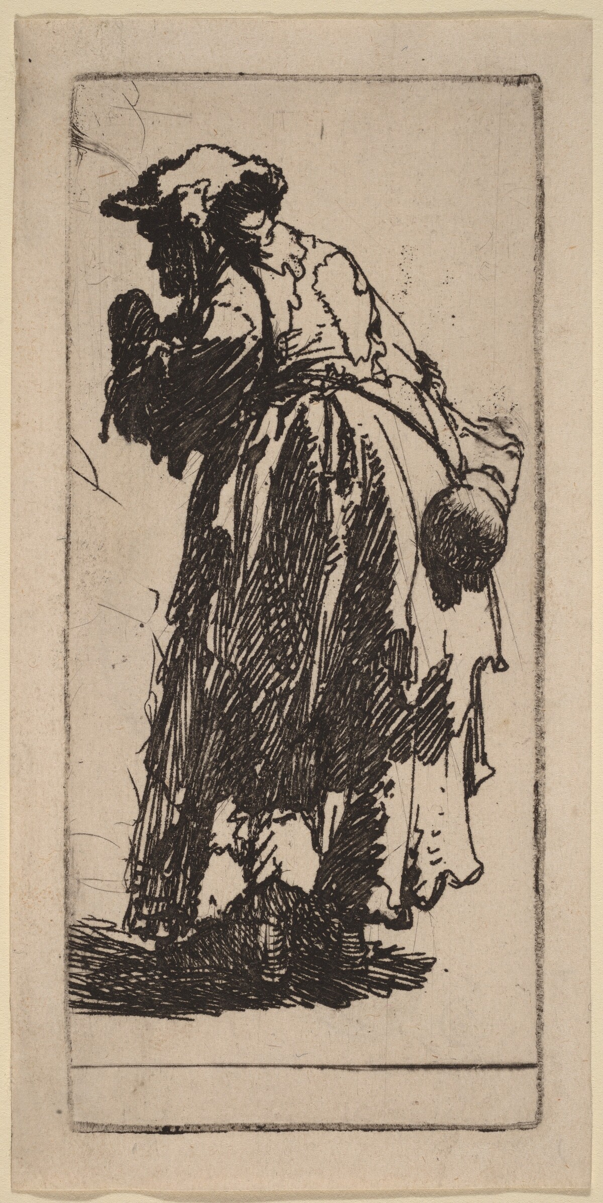 Old Beggar Woman with a Gourd by Rembrandt van Rijn