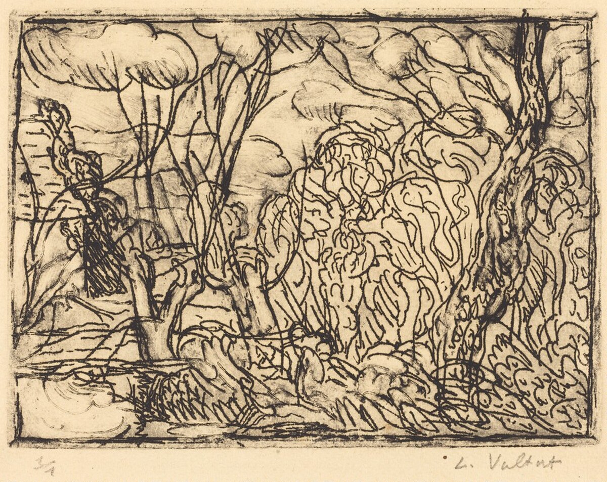 Paysage d'arbres by Louis Valtat