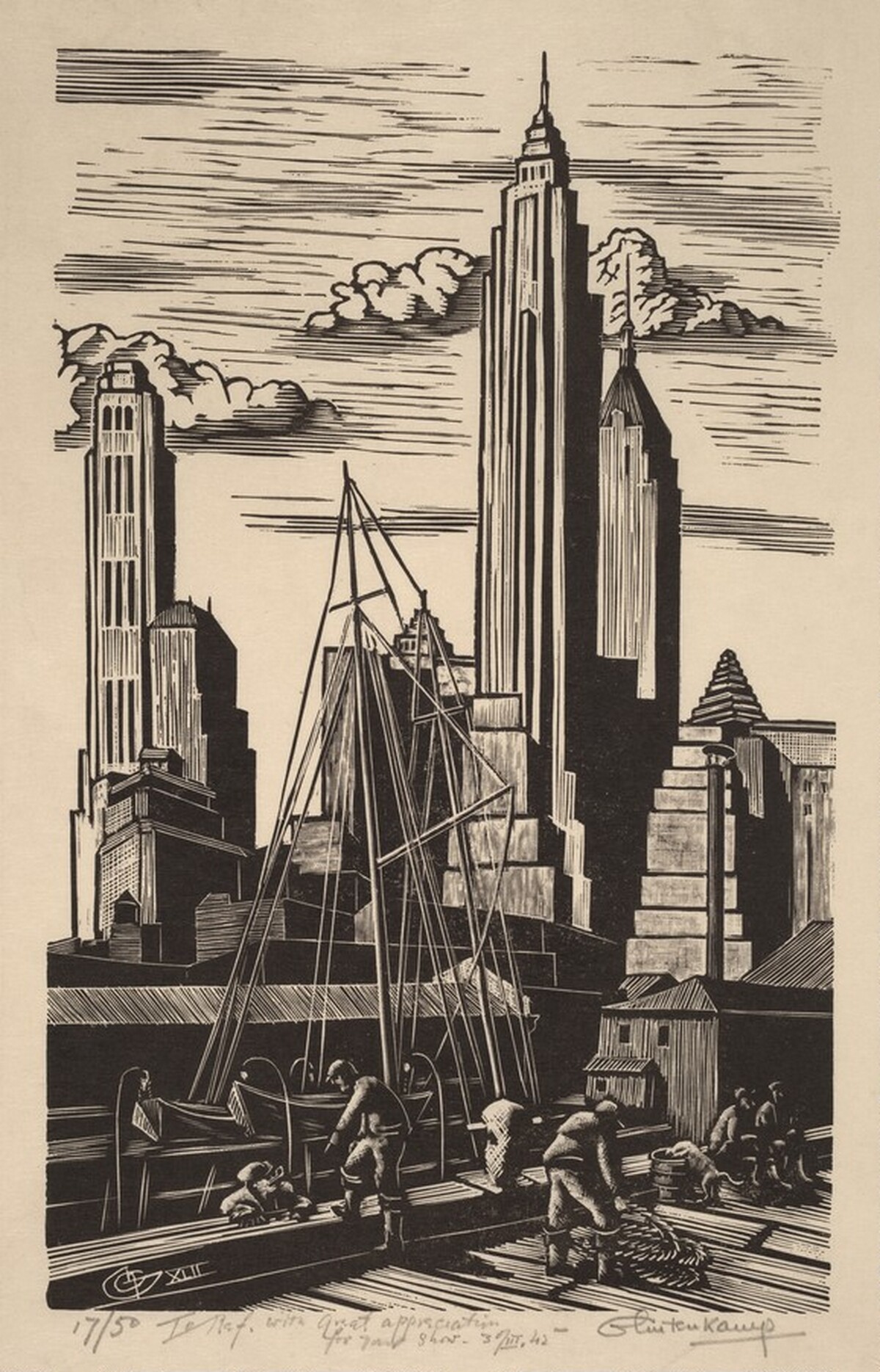 Untitled (New York Skyline) by Henry J. Glintenkamp