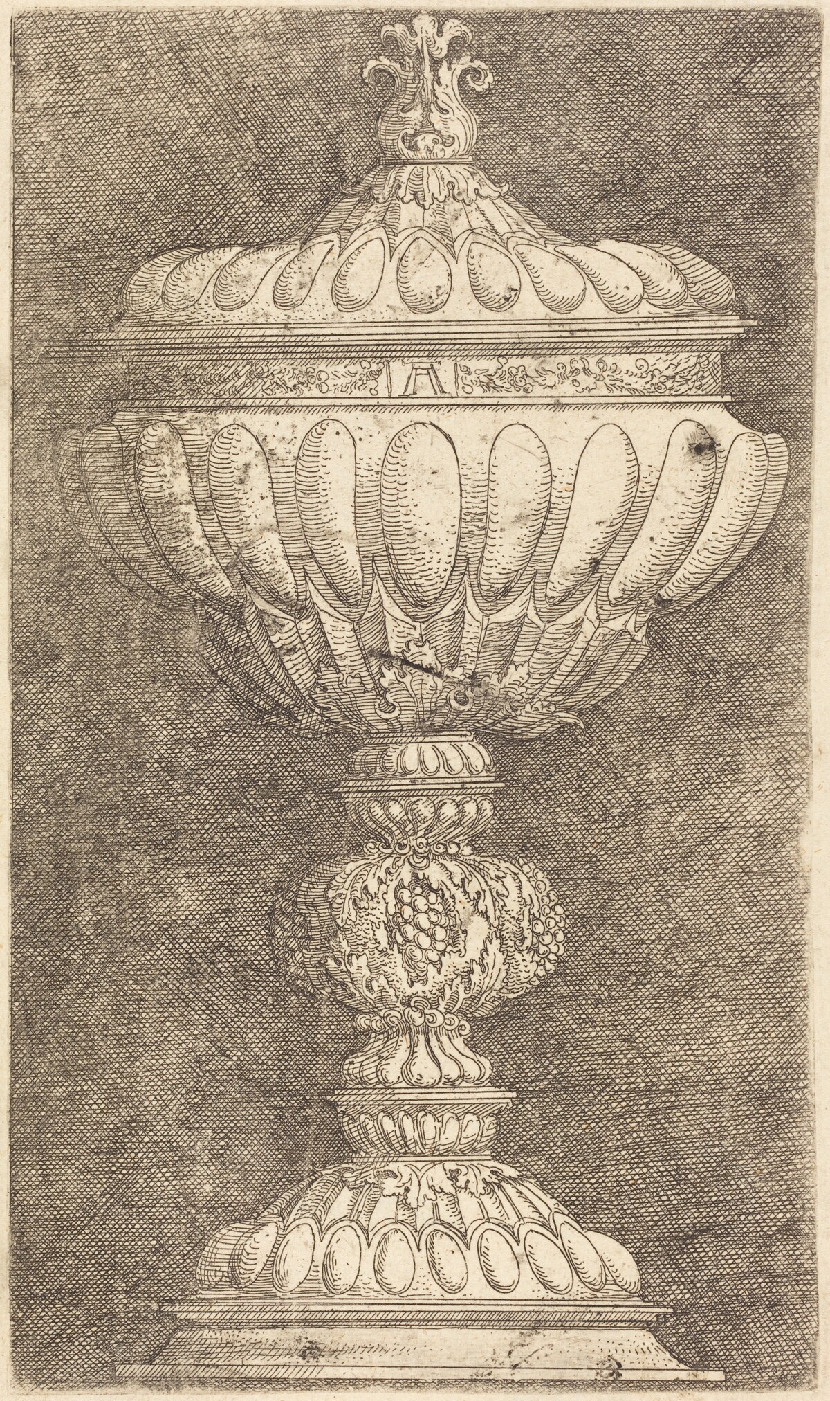 Covered Goblet with Grapes on the Stem by Albrecht Altdorfer
