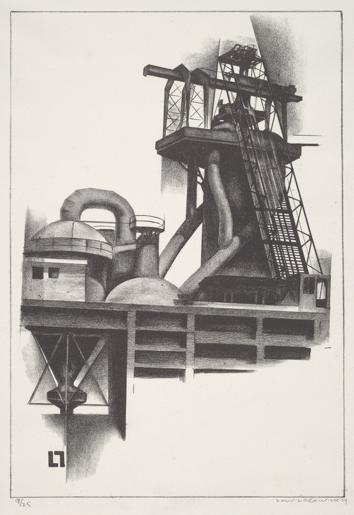 Corner of Steel Plant by Louis Lozowick