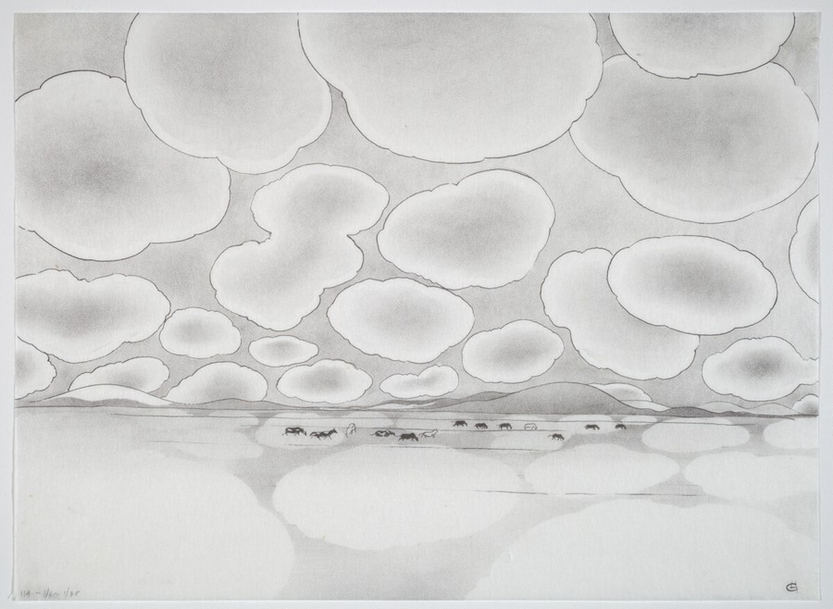 Untitled (Landscape With Clouds) by Arthur George Murphy