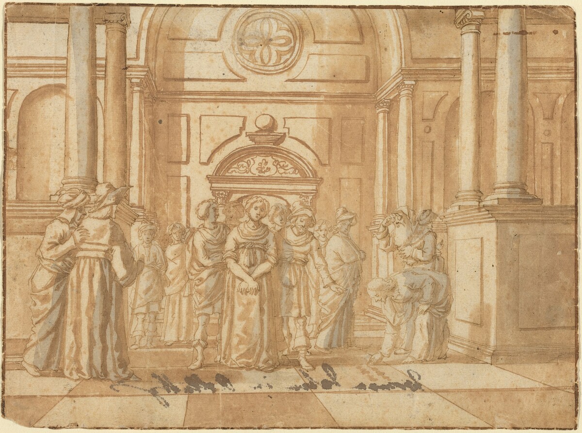 Christ and the Woman Taken in Adultery by Netherlandish 16th Century