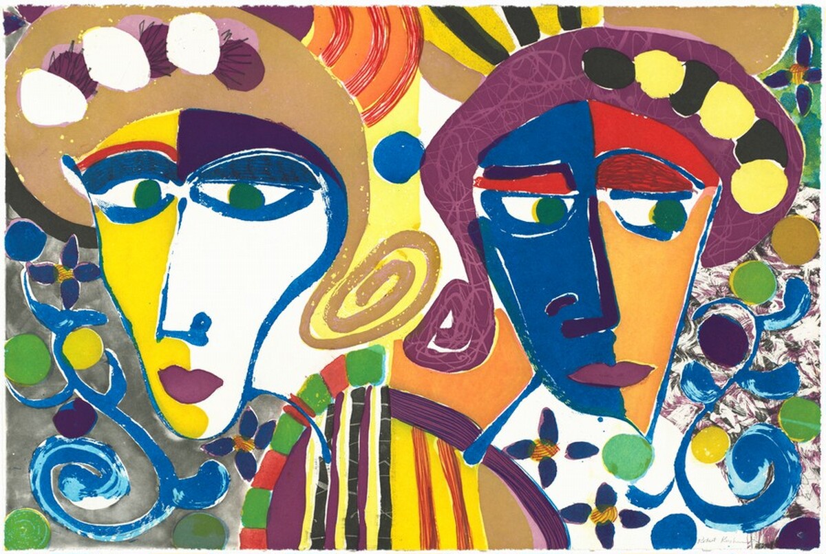 Paulette and Karla [right panel] by Robert Kushner