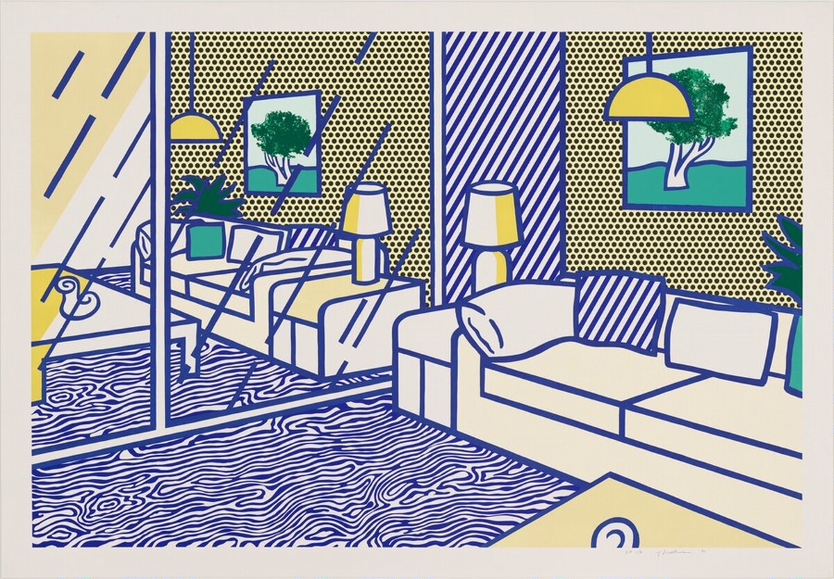 Blue Floor by Roy Lichtenstein