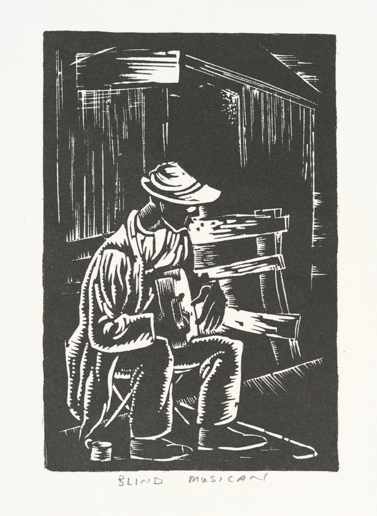 Blind Musician by Hale Woodruff