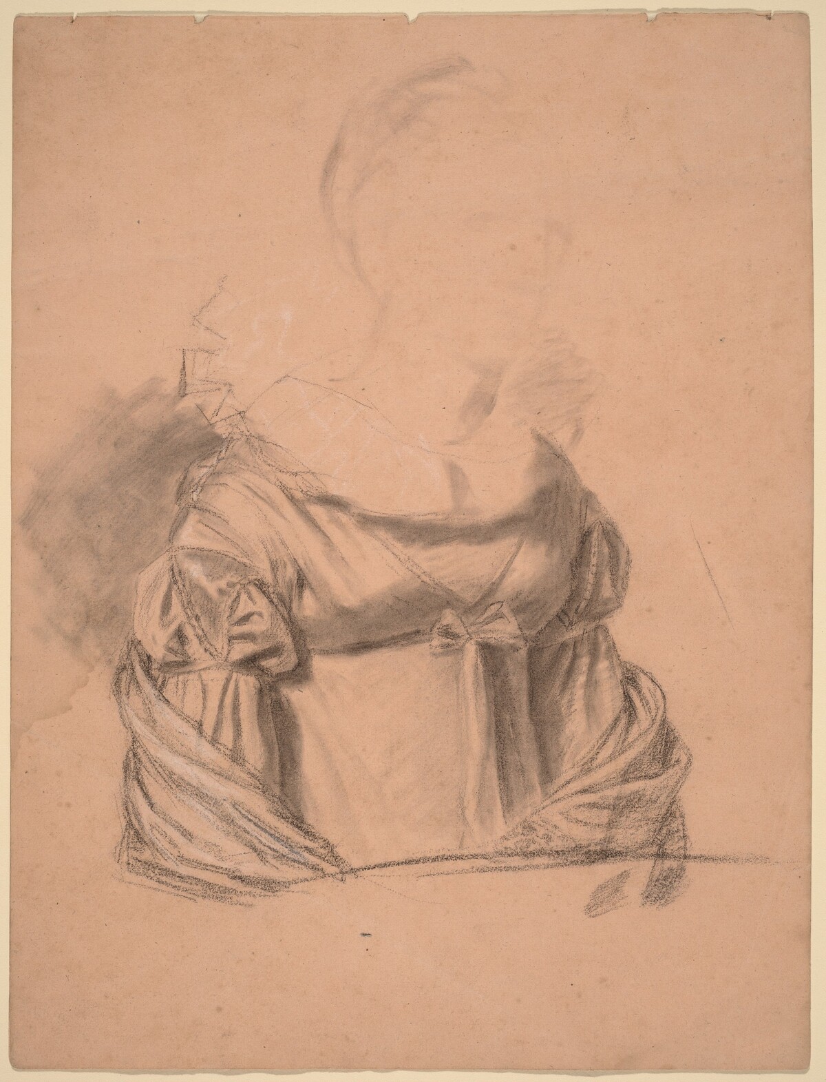 Study of a Woman's Dress by John Vanderlyn