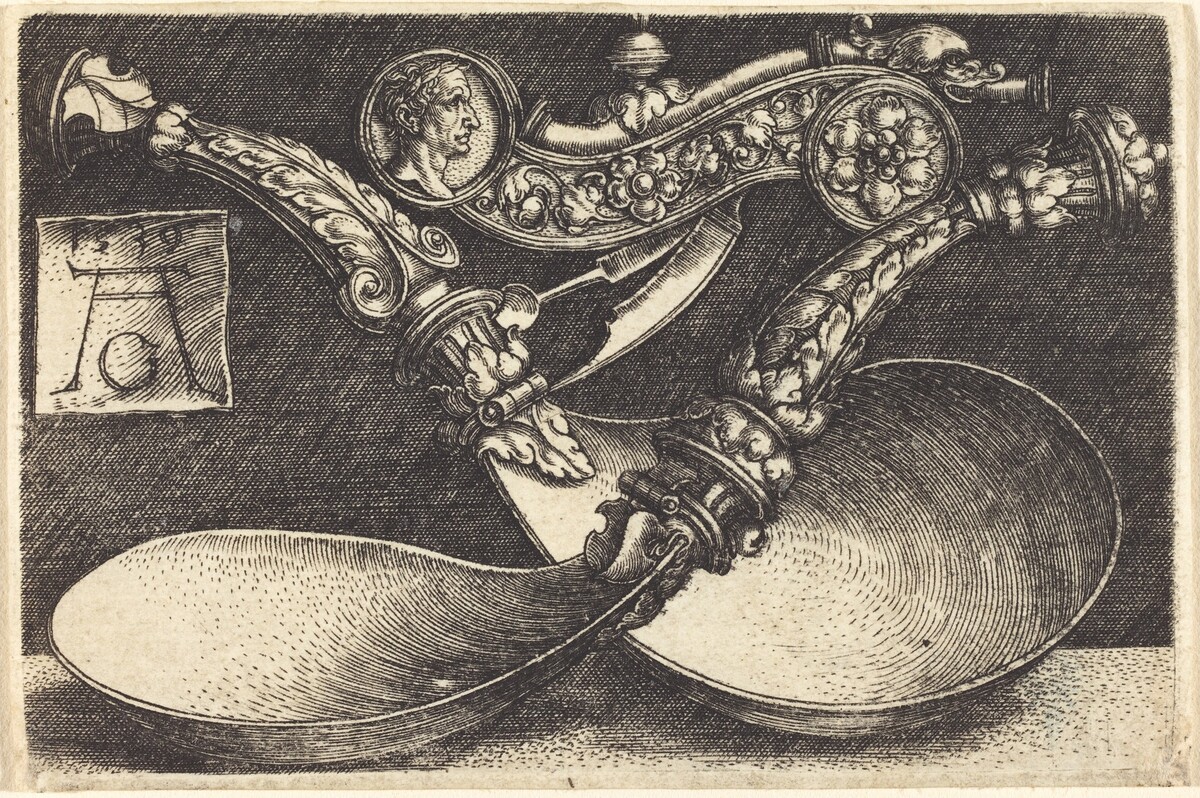 Designs for Two Spoons and a Dog Whistle by Heinrich Aldegrever