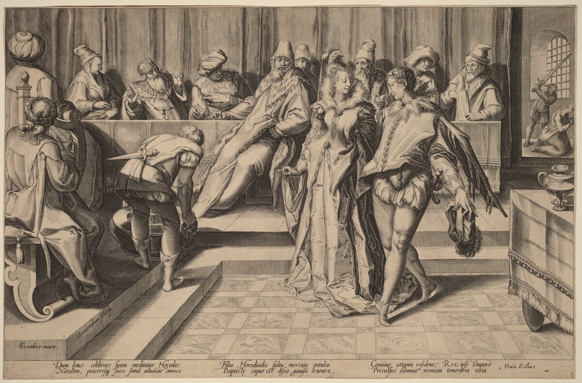 Salome Dancing Before Herod by Jan Pietersz Saenredam, after Karel van Mander I