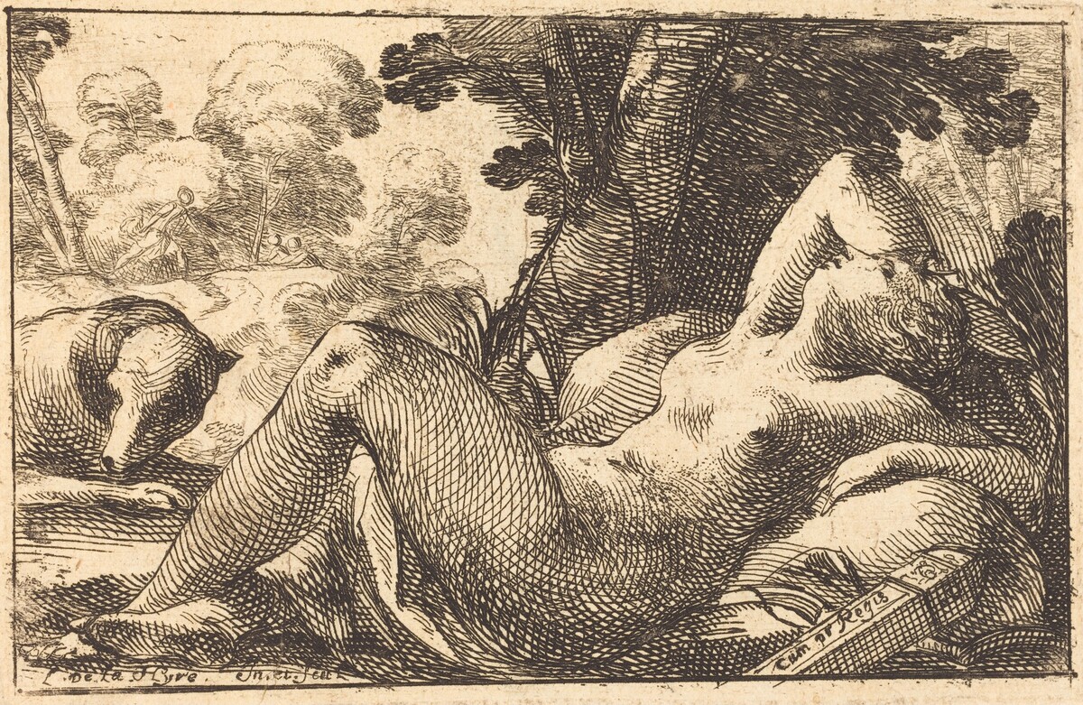 Diana Recumbent by Laurent de La Hyre