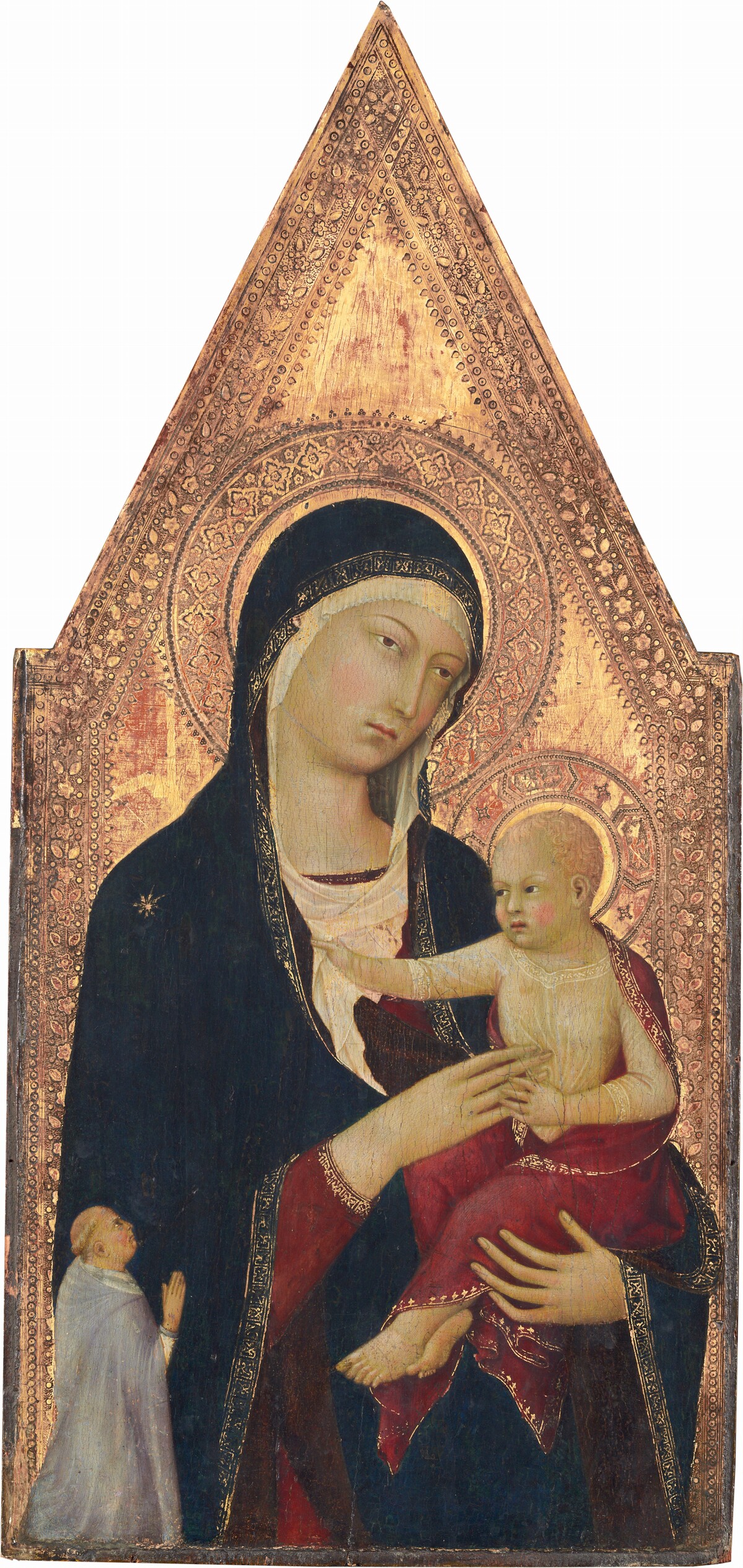 Madonna and Child with Donor by Lippo Memmi