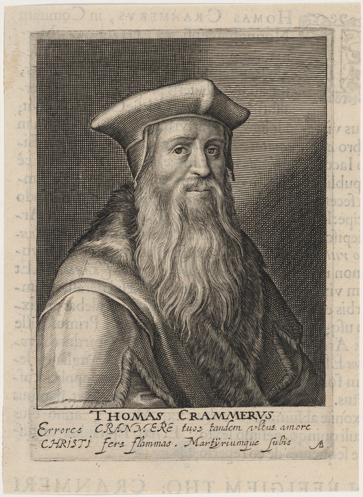 Thomas Cranmer by Willem de Passe and Magdalena de Passe