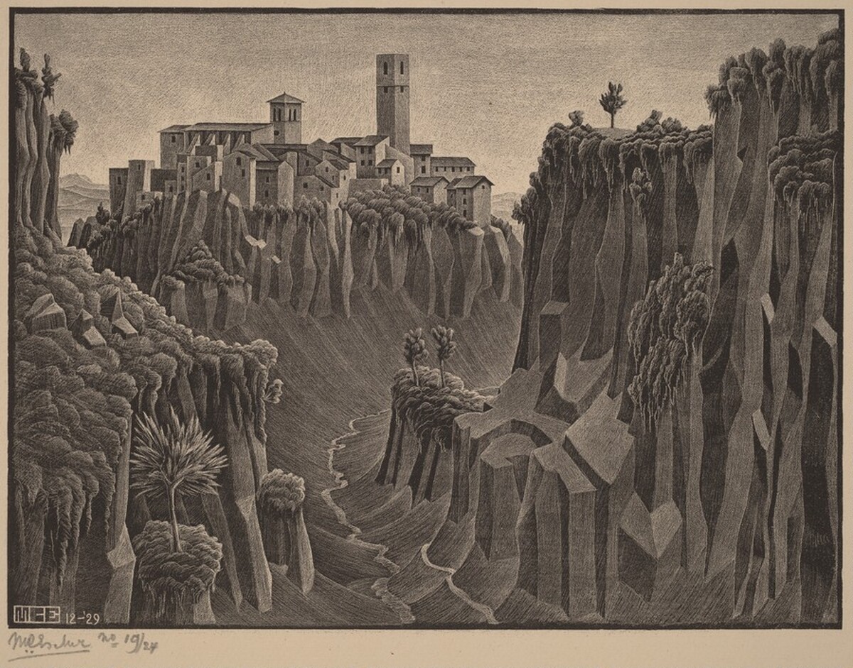 Barbarano, Cimino by M.C. Escher