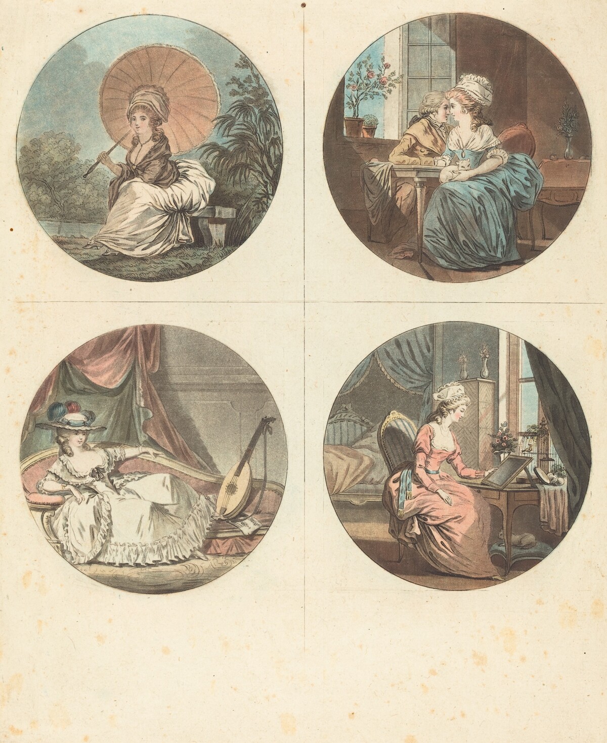Les heures du jour by Jean-François Janinet after Nicolas Lavreince