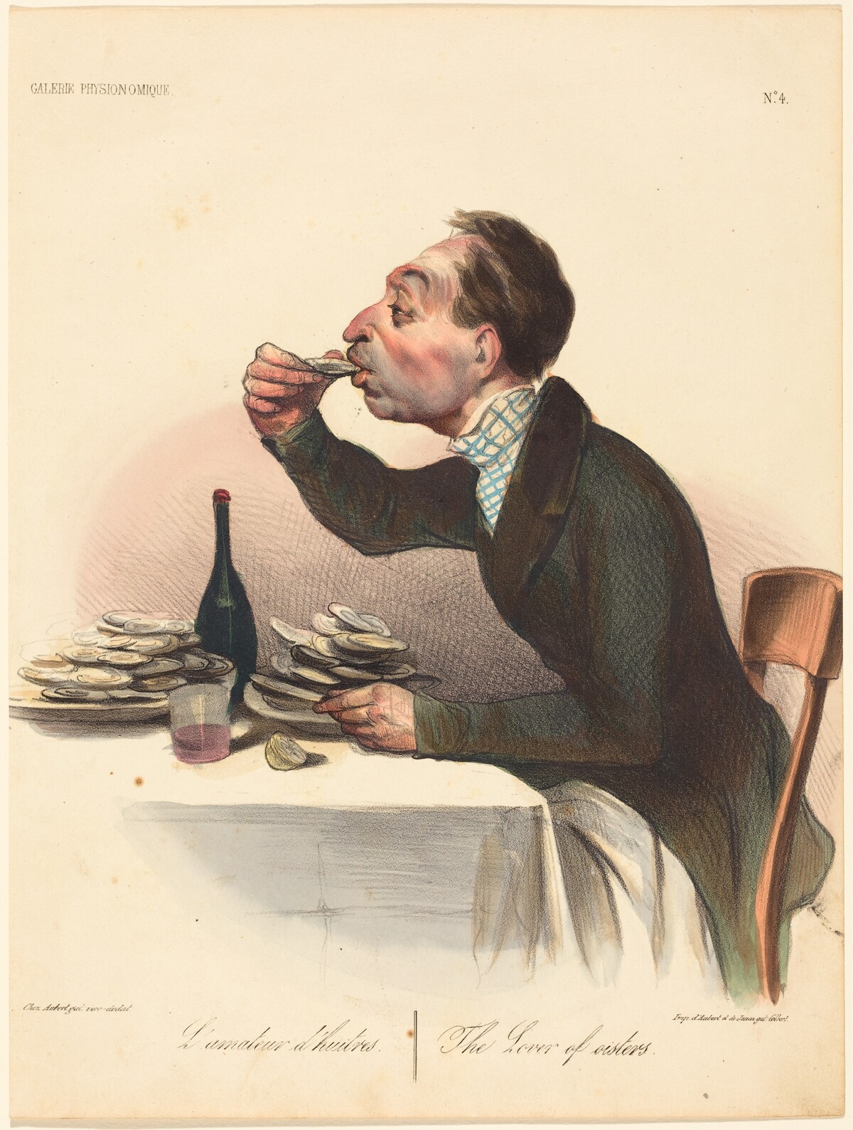 L'amateur d'huitres by Honoré Daumier