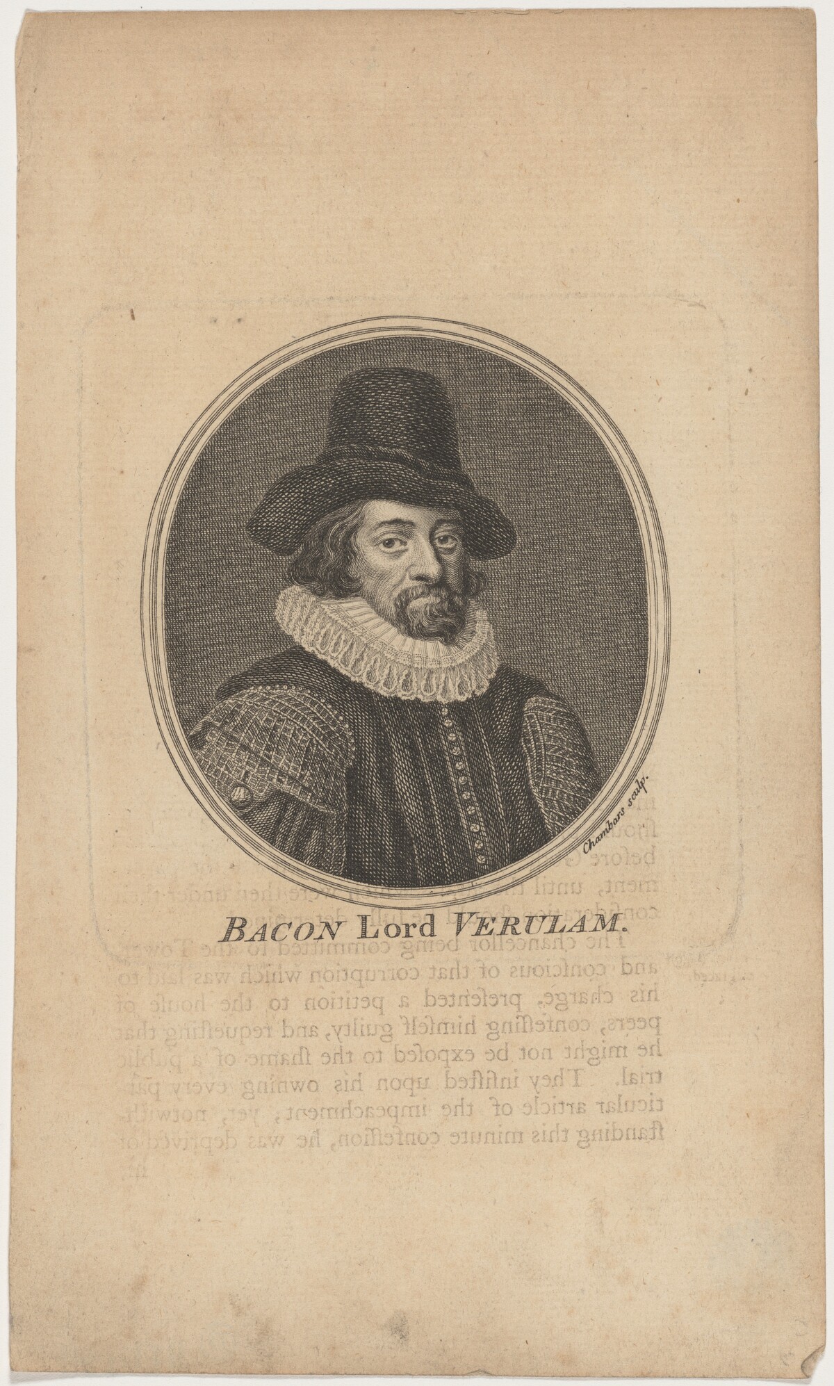 Bacon Lord Verulam by Thomas Chambers