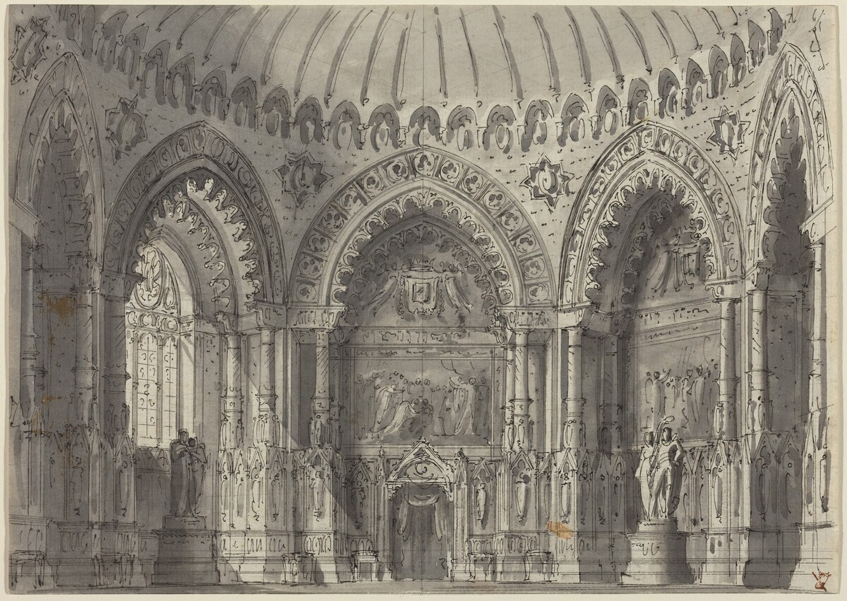 Rotunda in Gothic Style by Gasparo Galliari