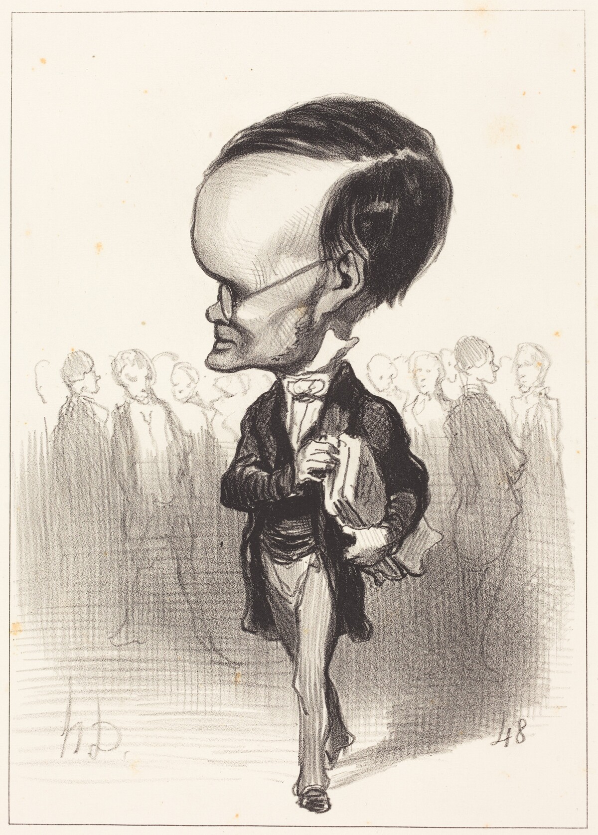 Arm. Jacques Lherbette by Honoré Daumier