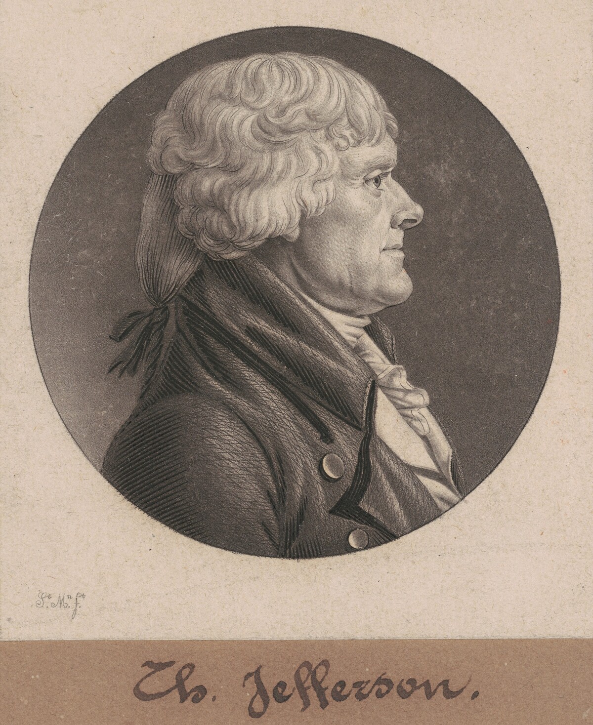 Thomas Jefferson by Charles B. J. Févret de Saint-Mémin