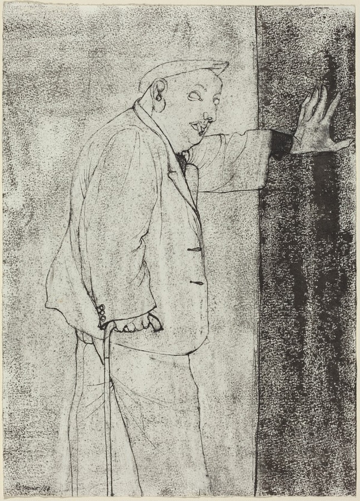 Man with a Cane by Giacomo Porzano