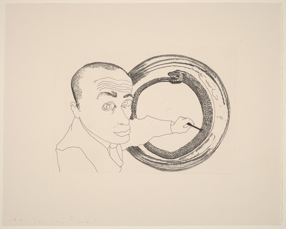 Self-Portrait #4 (Snake) by Francesco Clemente