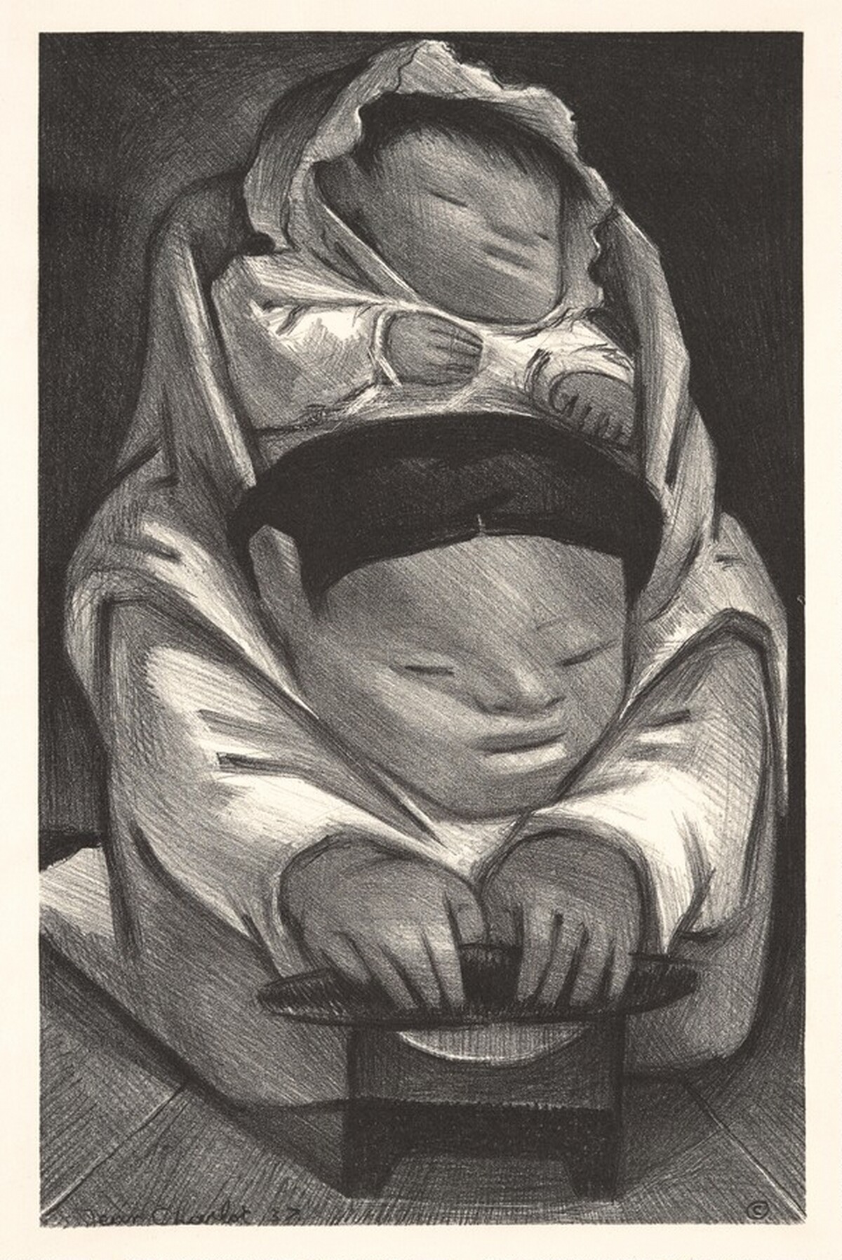 Tortilla Maker by Jean Charlot