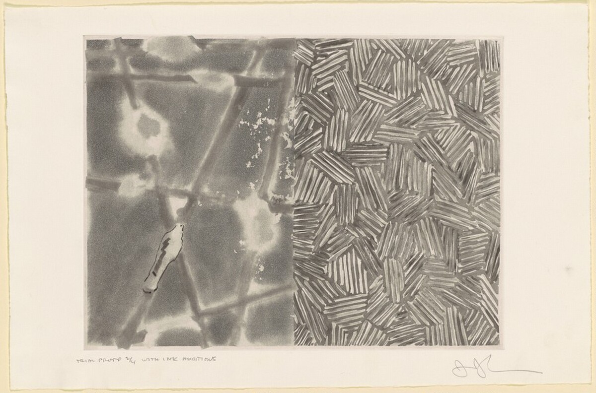 Casts and Hatching [trial proof 2] by Jasper Johns
