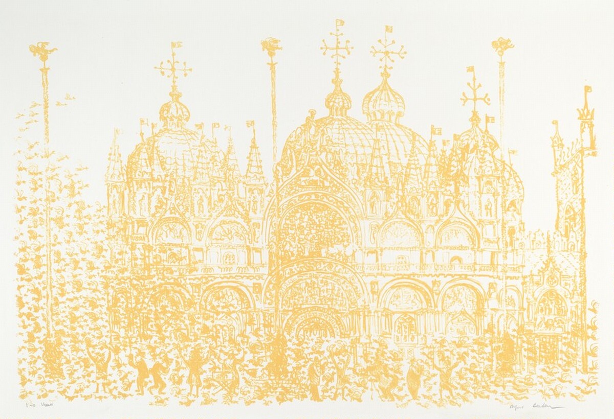 St. Mark's, Venice by Alfred Bendiner