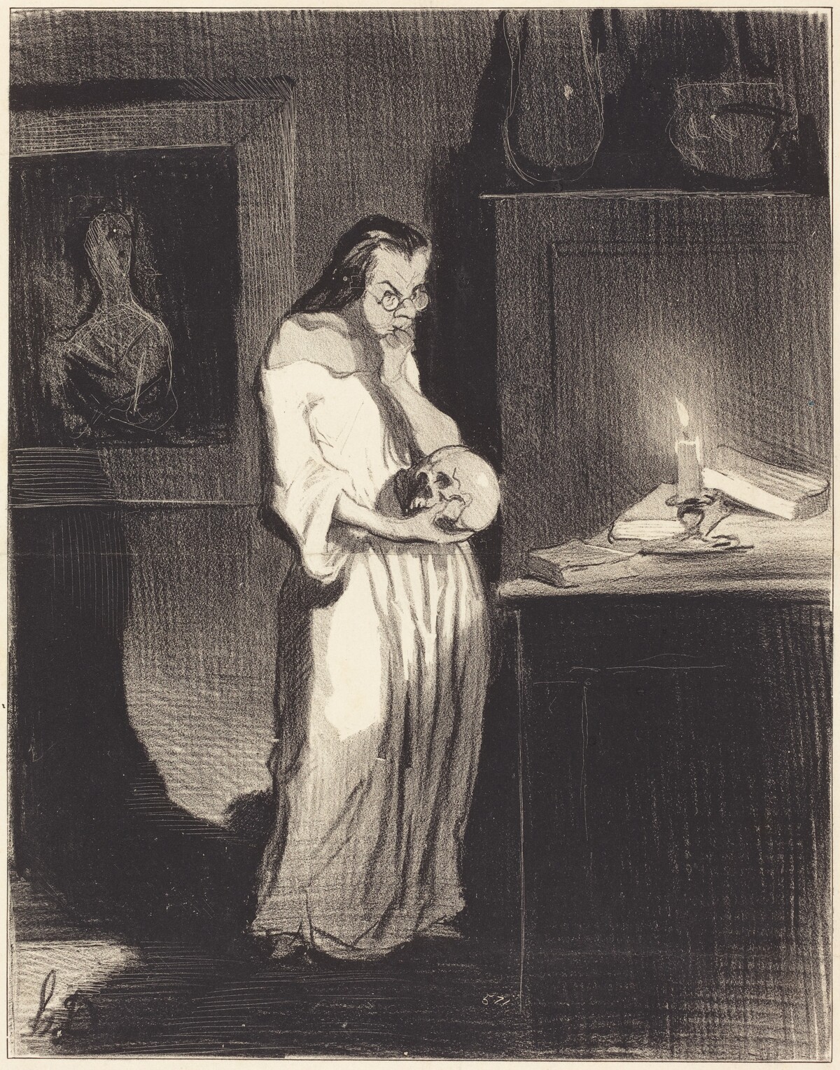 Satané piallard d'enfant va!... by Honoré Daumier
