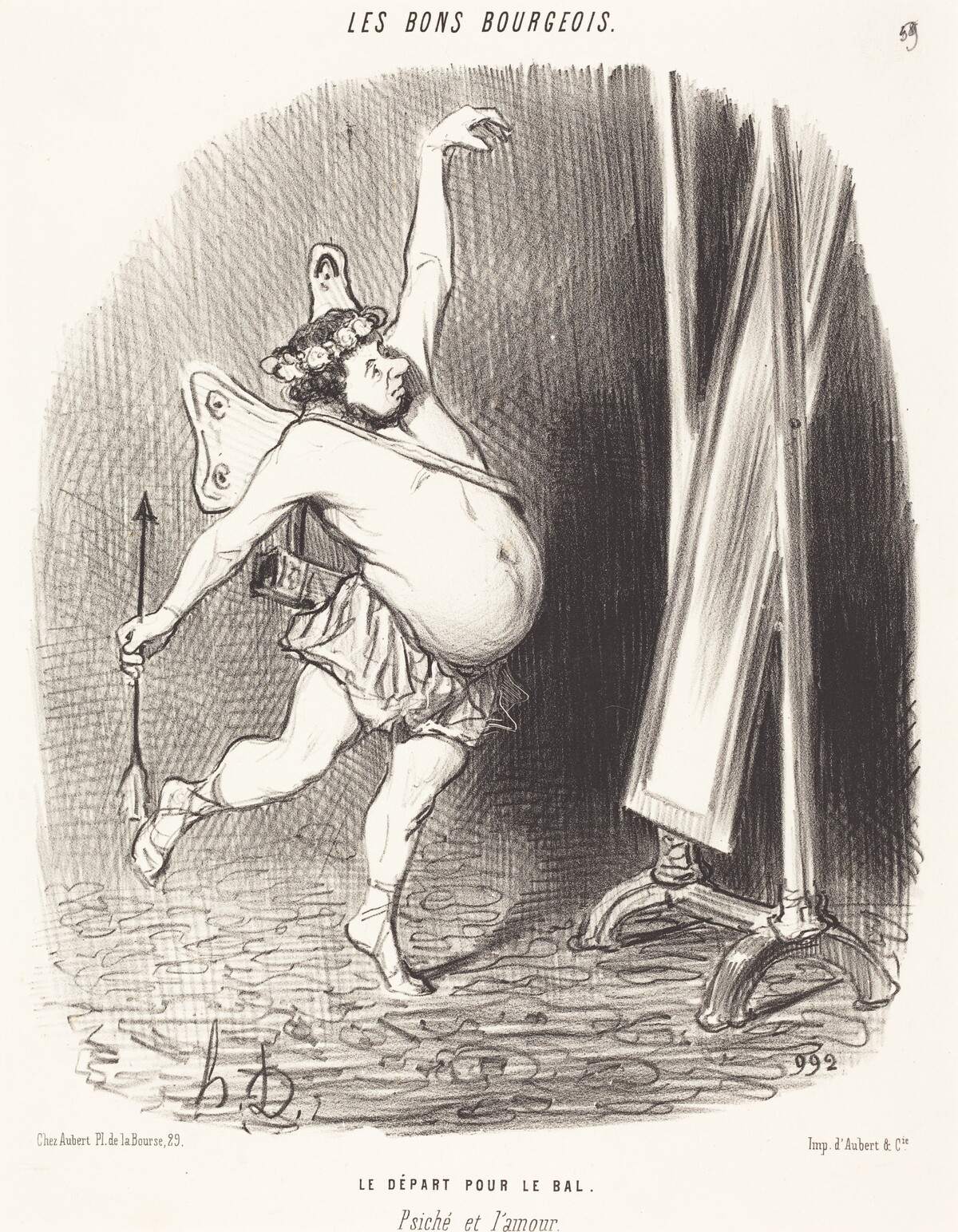 Le Départ pour le bal by Honoré Daumier