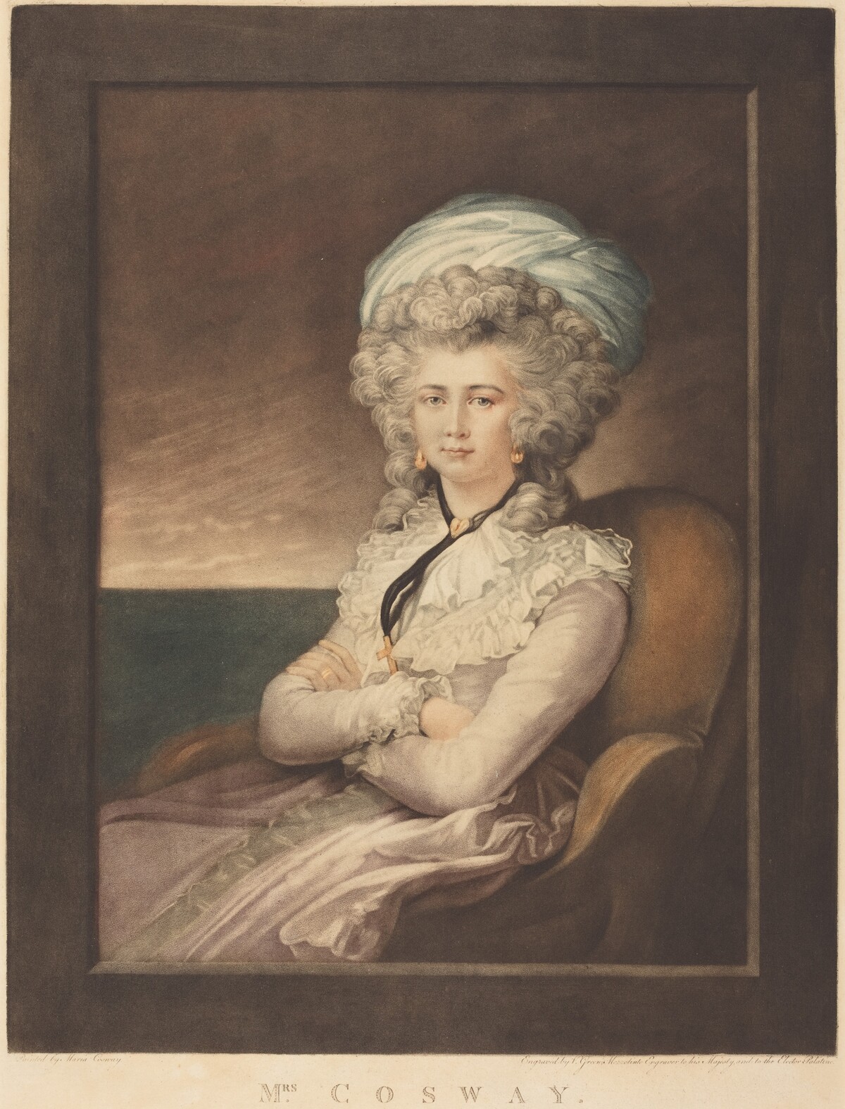 Maria Cecilia Louisa Cosway by after Valentine Green after Maria Cosway