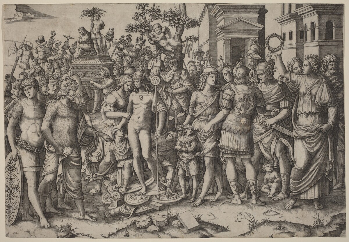 Triumph by Marcantonio Raimondi, after Jacopo Ripanda
