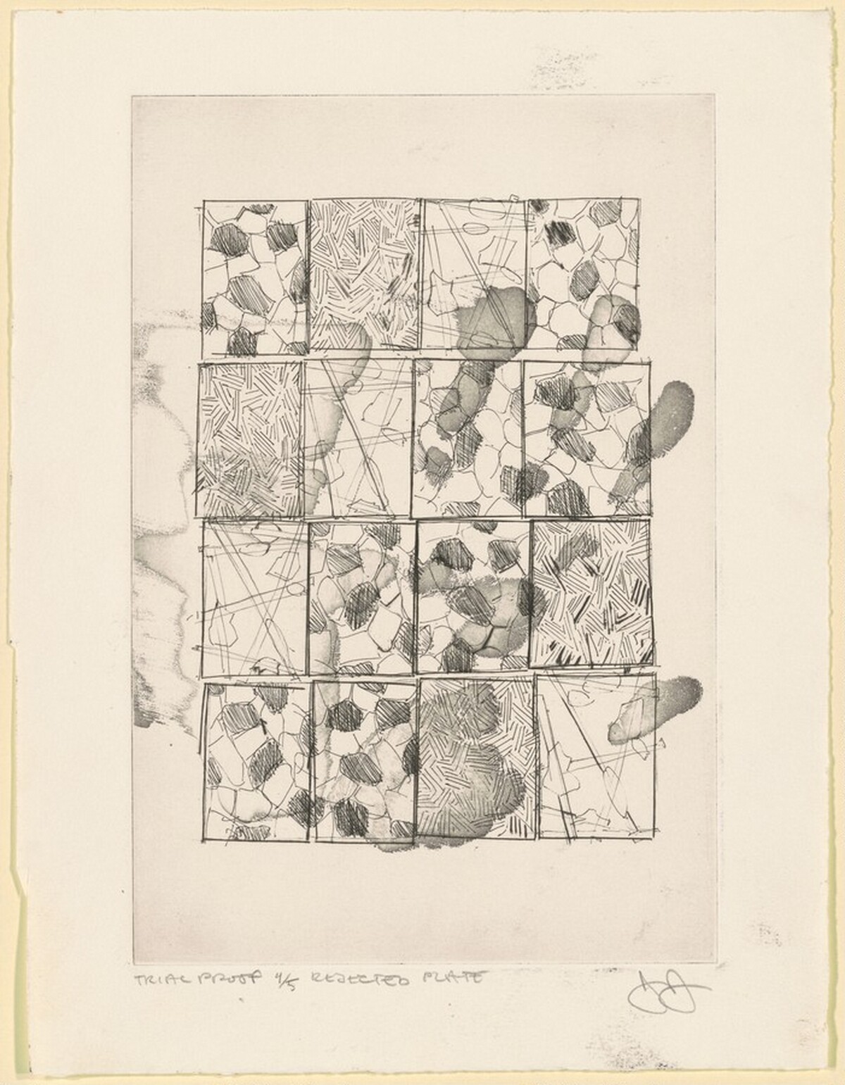 Rejected Plates: Hand [trial proof 4] by Jasper Johns