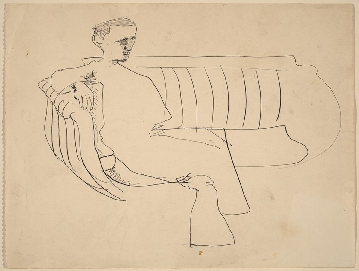 Man Seated on a Sofa by Mark Rothko