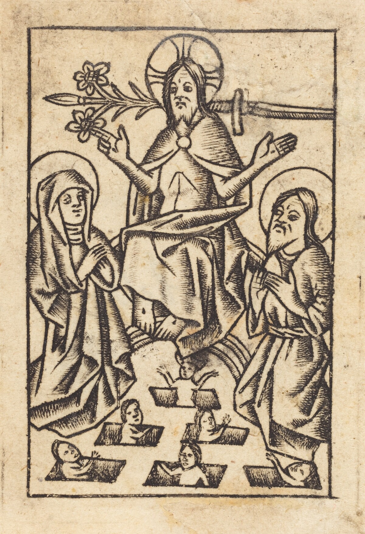 The Last Judgment [right] by Master of St. Erasmus