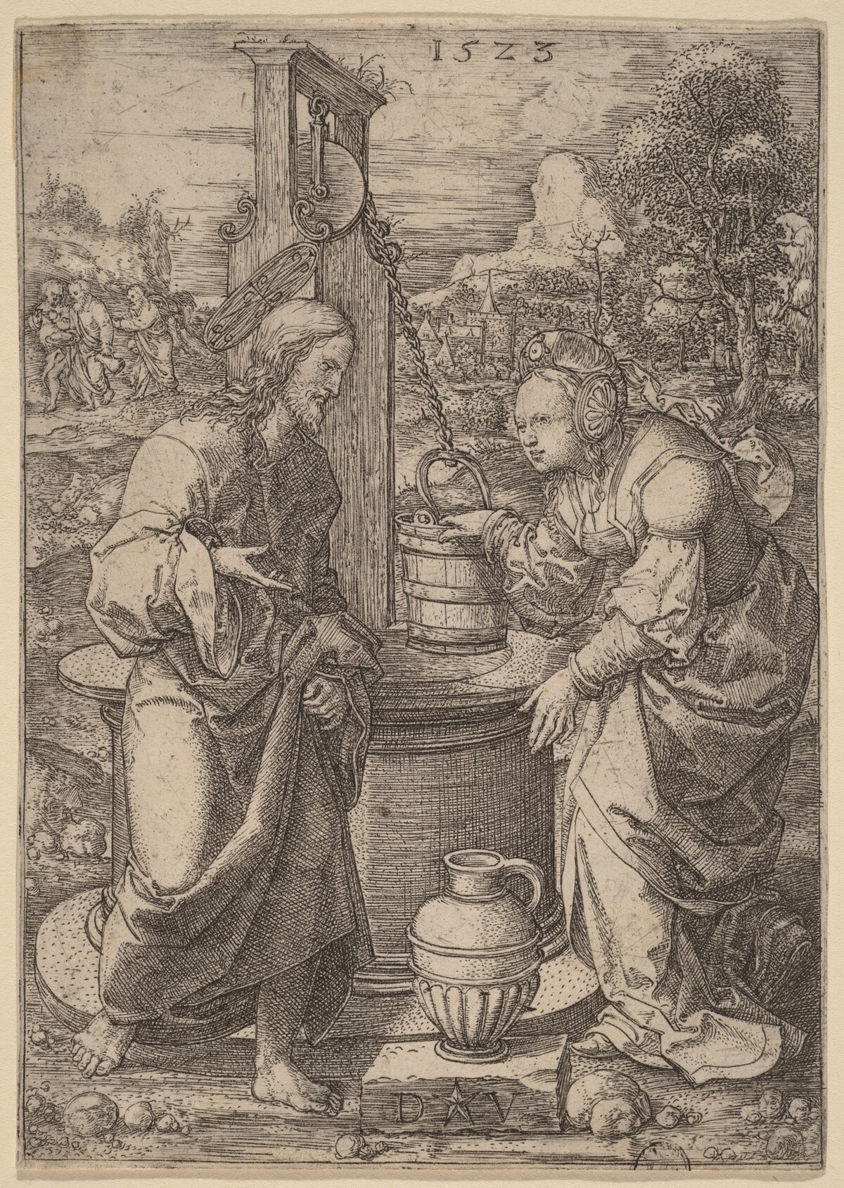 Christ and the Woman of Samaria by Dirk Jacobsz Vellert