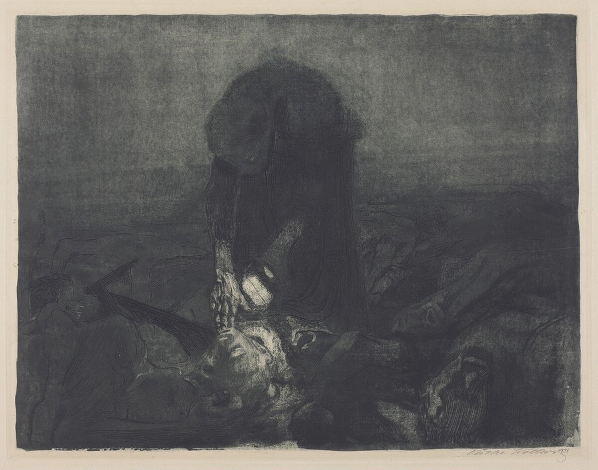 The Battle Field (Schlachtfeld) by Käthe Kollwitz