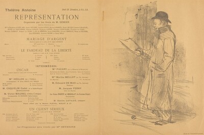 Mariage d'argent; Le Fardeau de la liberté; Un Client sérieux [recto]