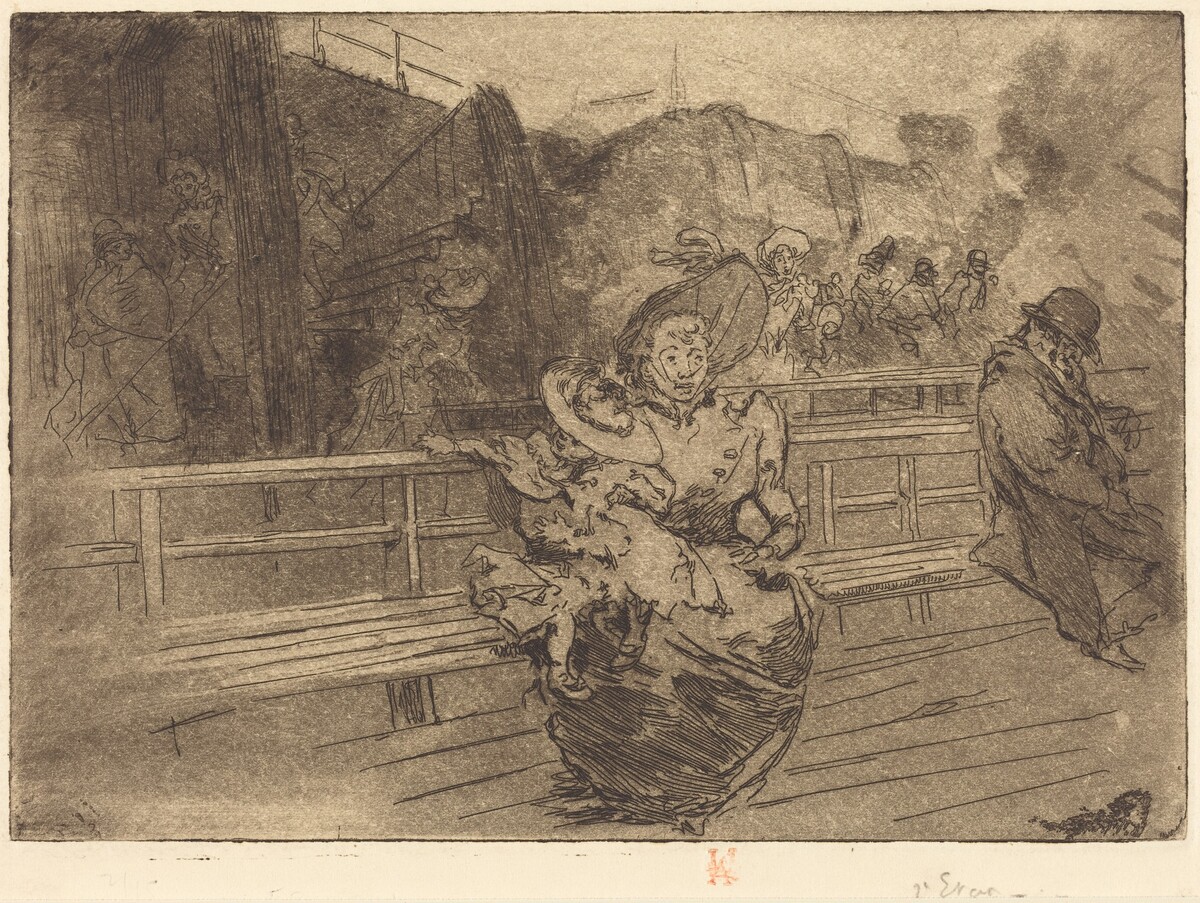 Departure for Greenwich (Depart pour Greenwich) by Auguste Lepère