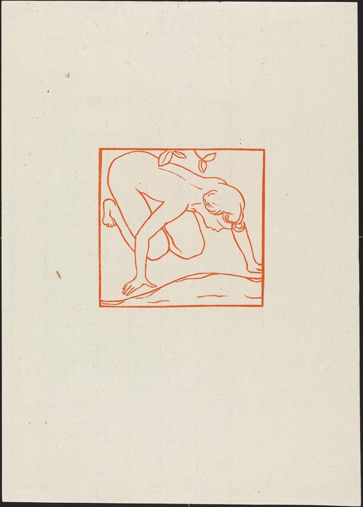 Second Eclogue: Corydon Sees Himself in a Pool (Corydon se mirant dans l'eau) by Aristide Maillol