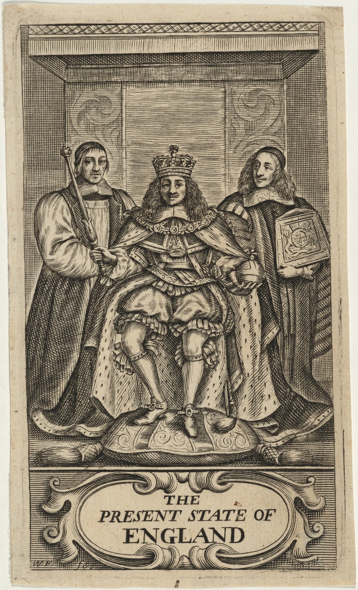 Title Page to The Edward Chamberlayne, The Present State of England by William Faithorne