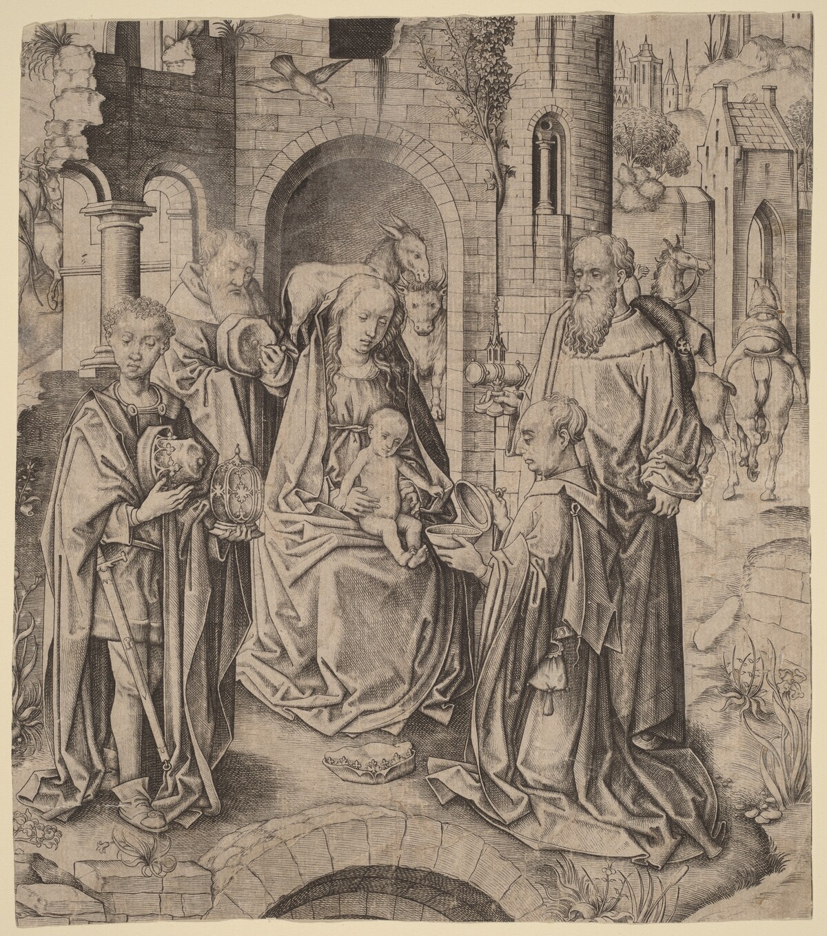 The Adoration of the Magi by Master I.A.M. of Zwolle