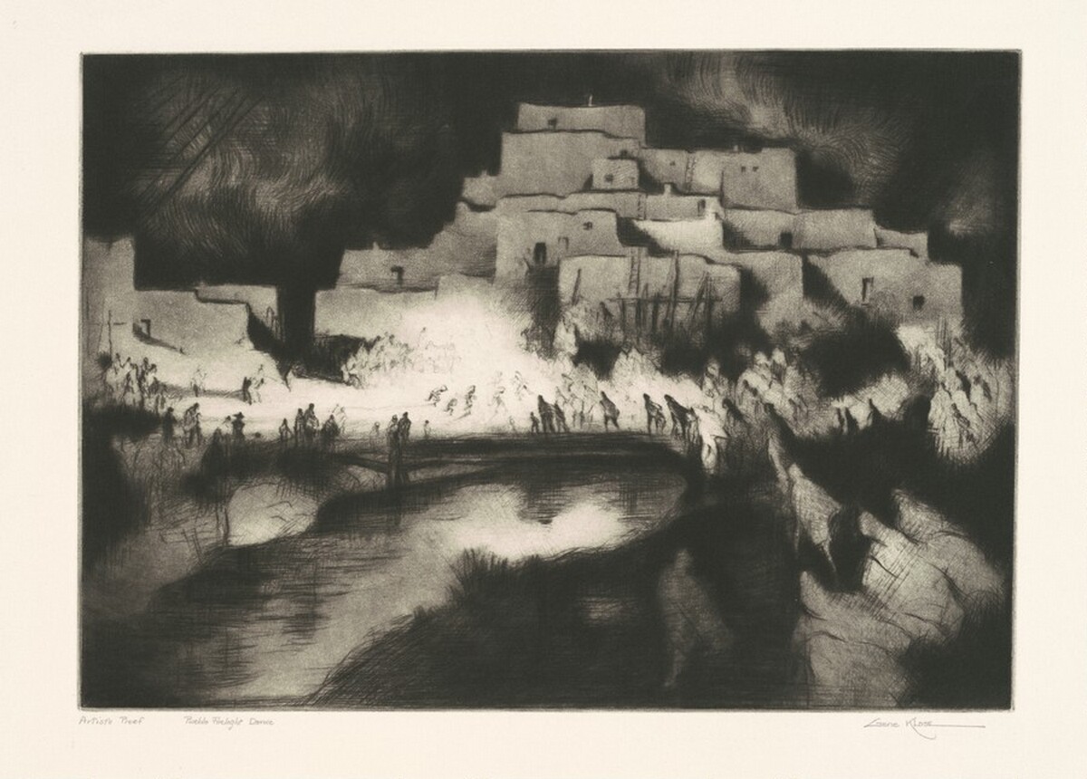 Pueblo Firelight Dance by Gene Kloss
